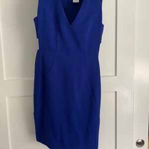 Elegant Blue Sleeveless Dress